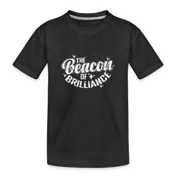 Le phare de l’éclat - T-shirt bio Premium Enfant - noir - Devant