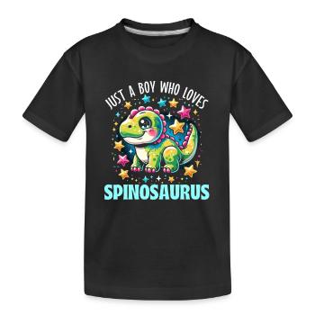 dinosadinosaur lover, dinosaur fan, paleontologist - Kids' Premium Organic T-Shirt - black - Front