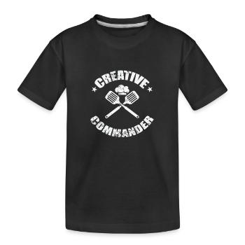 Commandant créatif - T-shirt bio Premium Enfant - noir - Devant