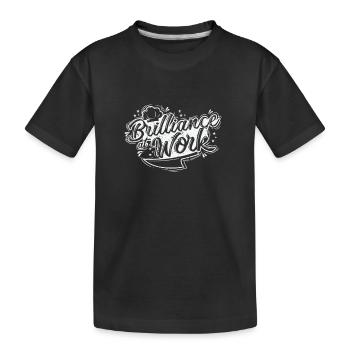 L’éclat au travail - T-shirt bio Premium Enfant - noir - Devant