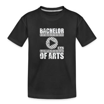 Bachelor of Arts Creative Studies - Kids' Premium Organic T-Shirt - black - Front