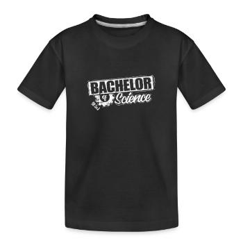 Bachelor of Science (B.Sc.) - Kids' Premium Organic T-Shirt - black - Front