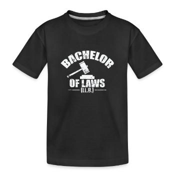 Licence en droit - T-shirt bio Premium Enfant - noir - Devant