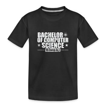 Licence en informatique - T-shirt bio Premium Enfant - noir - Devant