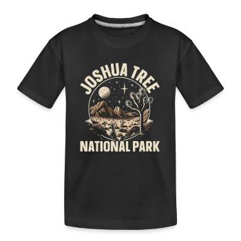 Joshua Tree National Park Outdoor Tours Usa - Kids' Premium Organic T-Shirt - black - Front
