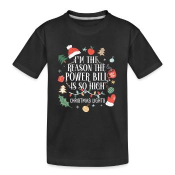 Jollier - T-shirt bio Premium Enfant - noir - Devant