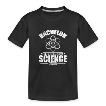 Baccalauréat en sciences de l’environnement Écologie - T-shirt bio Premium Enfant - noir - Devant
