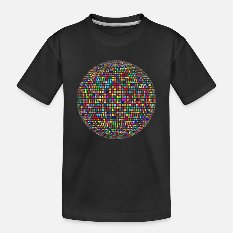 boule disco - T-shirt bio Premium Enfant - noir