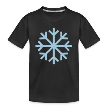 flocon de neige 2 - T-shirt bio Premium Enfant - noir - Devant