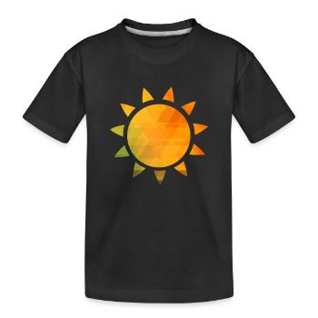 Soleil - T-shirt bio Premium Enfant - noir - Devant