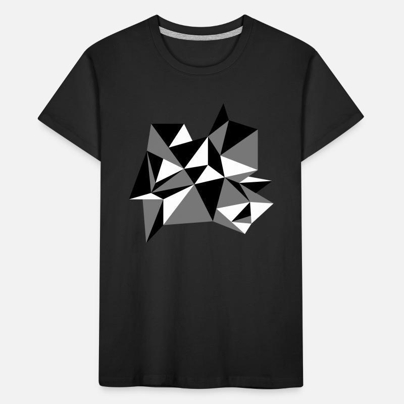 forme modèle triangles conception origami cool papier 3c T-shirt bio Premium Enfant