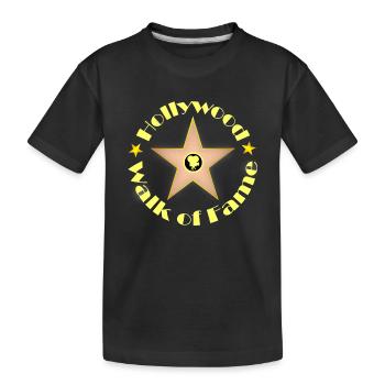 Hollywood - Kids' Premium Organic T-Shirt - black - Front
