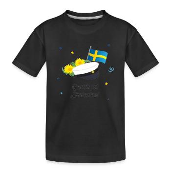 Graduation 2024 class High school graduation party - Kids' Premium Organic T-Shirt - black - Front