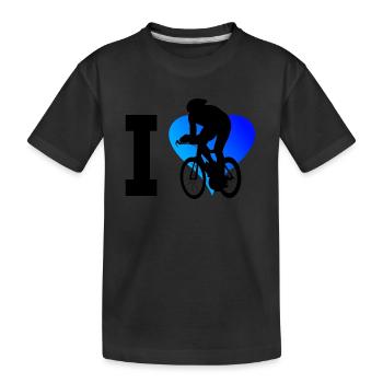 Vélo de route Cycliste de route Vélo de route Cyclisme de route Cyclisme de route - T-shirt bio Premium Enfant - noir - Devant
