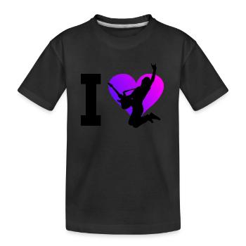 akustische gitarre Gitarre Guitar Damen - Kinder Premium Bio T-Shirt - Schwarz - Vorne