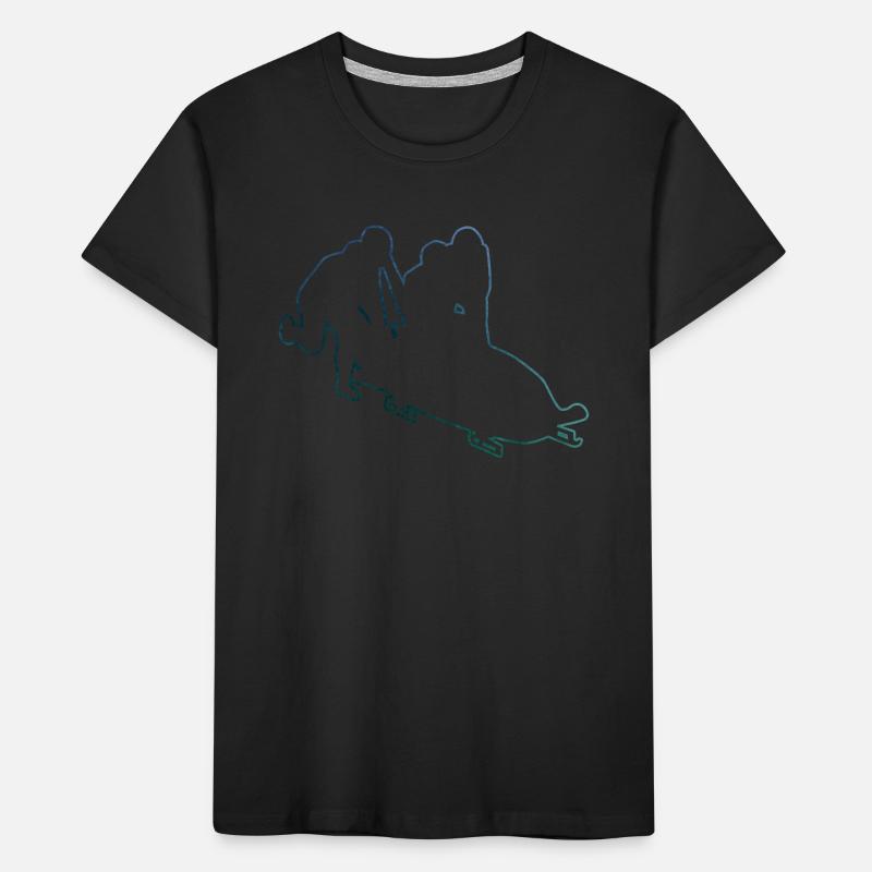 Bobsleigh bobsleigh féminin bobsleigh piste bobsleigh bobsleigh bobsleigh bobsleigh bobsleigh T-shirt bio Premium Enfant