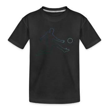 Match de football Football Football Football féminin Jeux de football féminin - T-shirt bio Premium Enfant - noir - Devant