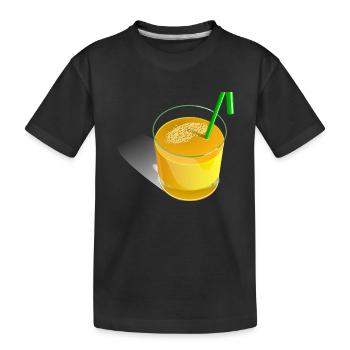 Jus de fruits orange - T-shirt bio Premium Enfant - noir - Devant