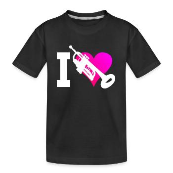 Trumpet Trumpet Trumpet Player Trumpet Playing - Kids' Premium Organic T-Shirt - black - Front