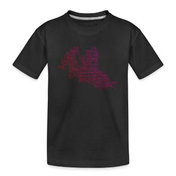 Bobsleigh Bob Riding Women's Men's Two-man Bobsleigh - Kids' Premium Organic T-Shirt - black - Front
