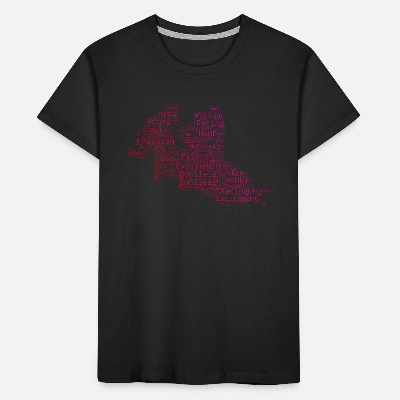 Bobsleigh Bob Riding Women's Men's Two-man Bobsleigh Kids' Premium Organic T-Shirt