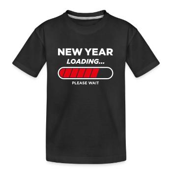 Neujahrs-Laden - Kinder Premium Bio T-Shirt - Schwarz - Vorne