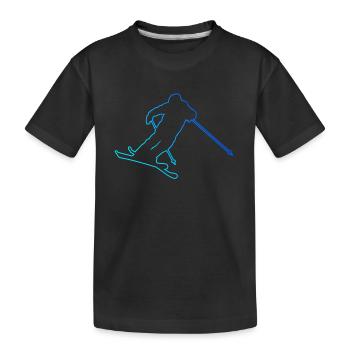 Ski Freestyle Slopestyle Freestyle Ski Hommes - T-shirt bio Premium Enfant - noir - Devant