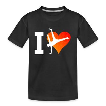 Bgirl Break Dance Women Hiphop Breakdance - Kids' Premium Organic T-Shirt - black - Front