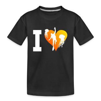 Free Dive Scuba Diver Tauchen Diver Taucher - Kinder Premium Bio T-Shirt - Schwarz - Vorne