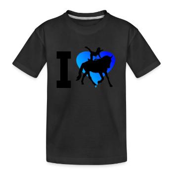 Equestrian art, equestrian performance, men's acrobatics, on d - Kids' Premium Organic T-Shirt - black - Front