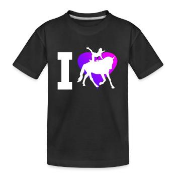 Exercices d’équilibre Art équestre Gymnastique équestre - T-shirt bio Premium Enfant - noir - Devant