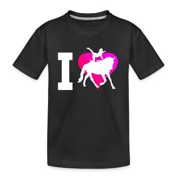 Gymnastique artistique à cheval Discipline athlétique - T-shirt bio Premium Enfant - noir - Devant