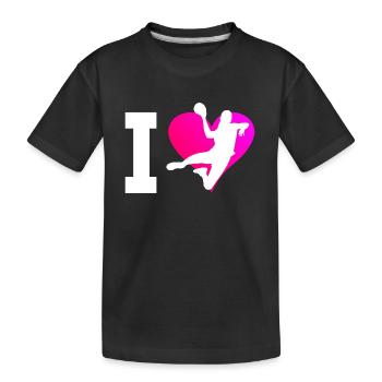 Handball Handball Handball Hommes Handball - T-shirt bio Premium Enfant - noir - Devant