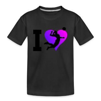Volleyball Volleyball Women's Volley - Kids' Premium Organic T-Shirt - black - Front