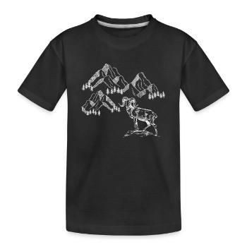 Mountains are my home and my passion - Kids' Premium Organic T-Shirt - black - Front