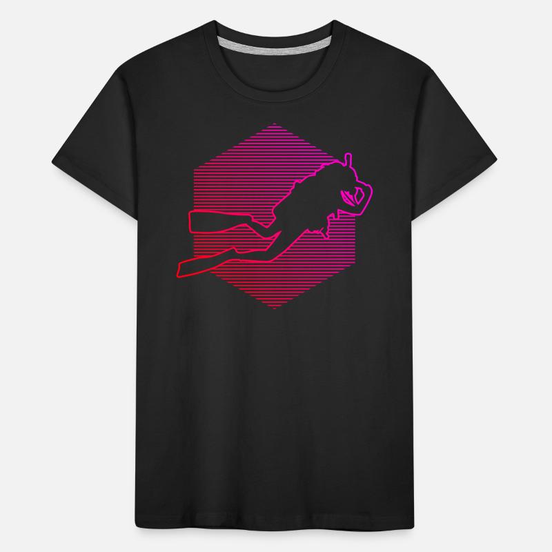 Scuba Diver Diver Plongeuses Plongée T-shirt bio Premium Enfant