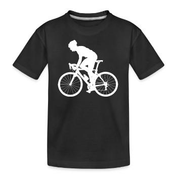 Vélo de route Cyclistes sur route hommes Cyclisme sur route Cyclisme sur route - T-shirt bio Premium Enfant - noir - Devant
