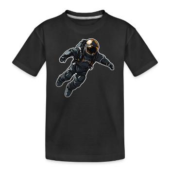 Astronaute Pilote Space Galaxy Rocket Spaceship - T-shirt bio Premium Enfant - noir - Devant