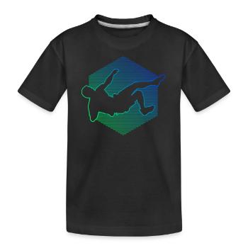 Climber Boulder Bouldering Climber Women - Kids' Premium Organic T-Shirt - black - Front