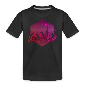 Tennis Tennis Hommes Joueurs de tennis Tennis s - T-shirt bio Premium Enfant - noir - Devant