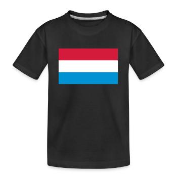 Nationalflagge von Holland - Kinder Premium Bio T-Shirt - Schwarz - Vorne