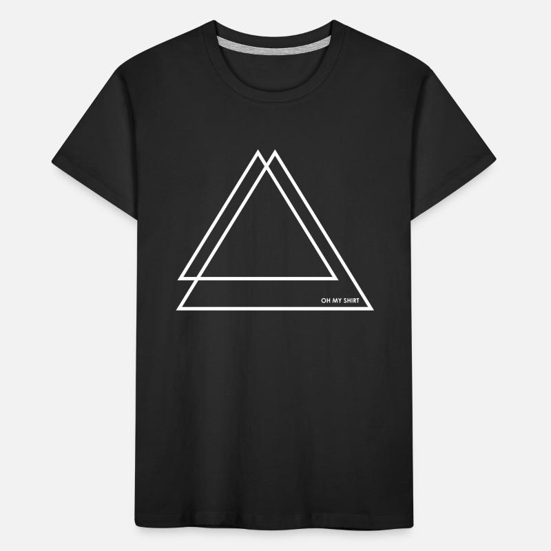 2 Triangles / Triangles blanc / blanc T-shirt bio Premium Enfant