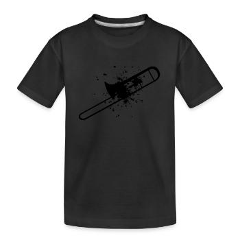 Brass Band Gentlemen Trombonist Trombonists - Kids' Premium Organic T-Shirt - black - Front