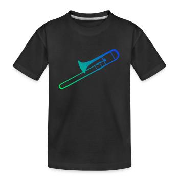 Trombonistes Hommes Trombone Ténor Trombone - T-shirt bio Premium Enfant - noir - Devant