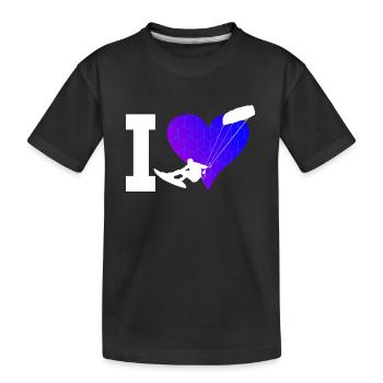 Kitesurf Kitesurf Kitesurfer Kitesurf Hommes - T-shirt bio Premium Enfant - noir - Devant