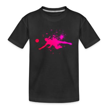 Volley Volley-ball masculin Volley-ball féminin - T-shirt bio Premium Enfant - noir - Devant