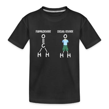 Chemie Lehrer | Chemiker Wissenschaft Geschenkidee - Kinder Premium Bio T-Shirt - Schwarz - Vorne