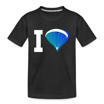 Paragleiter Gleitschirmfliegen Parapente - T-shirt bio Premium Enfant - noir - Devant