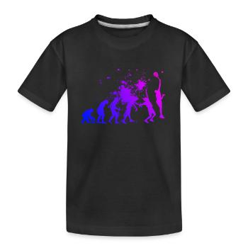 Paddle Tennis Paddle Women's Paddle Court Paddle Tennis - Kids' Premium Organic T-Shirt - black - Front