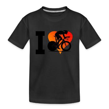 Road Bike Road Bike Road Cycling Women's Road Bike - Kids' Premium Organic T-Shirt - black - Front